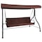 Flash Furniture 3-Seater Convertible Canopy Patio Swing / Bed TLH-007-BN-GG - alternate 3